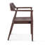 Chaise avec accoudoirs Celio en brun