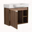  Meuble-lavabo mural avec lavabo en céramique blanche et porte à fermeture en douceur, emballage KD-111832122