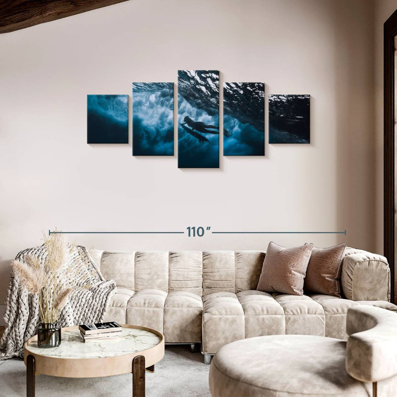 Surfer Dive, 36" H x 80" W