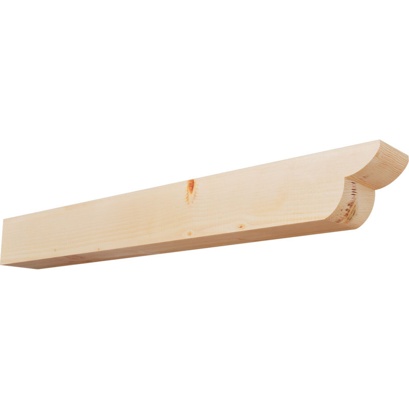 Queue de chevron lisse Crestline, Douglas, H 6 po x l 48 po x P 5,5 po