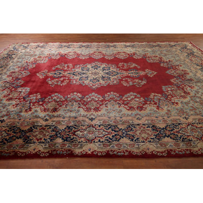 Handmade Floral  Traditional Large Rug 10x14