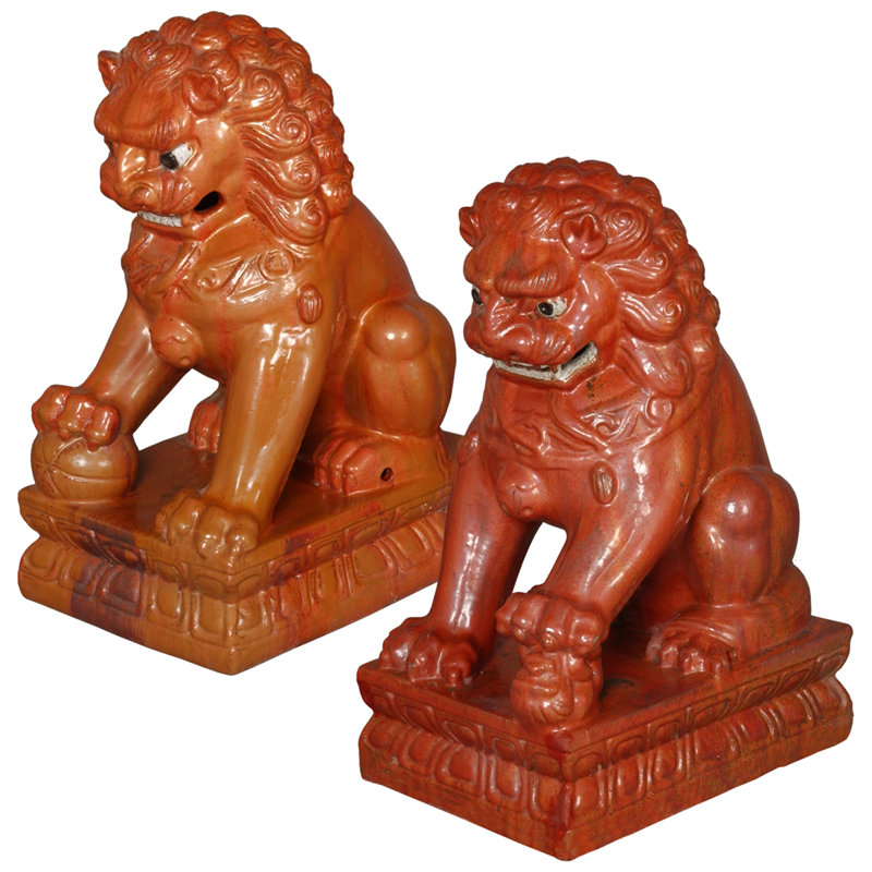 Rigoberto Lion 2 Piece Statue Set