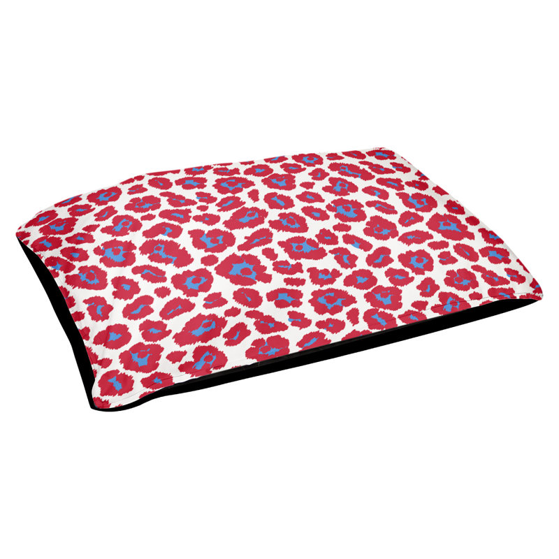 Coussin d'extérieur Seattle, Petit (l 18 po x P 28 po x H 4 po), Blanc / bleu clair / rouge