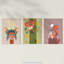 Kids Bedroom Nursery Cute Woodland Creatures Squirrel Deer Pastel Colour 3 Piece Wall Art-88622328