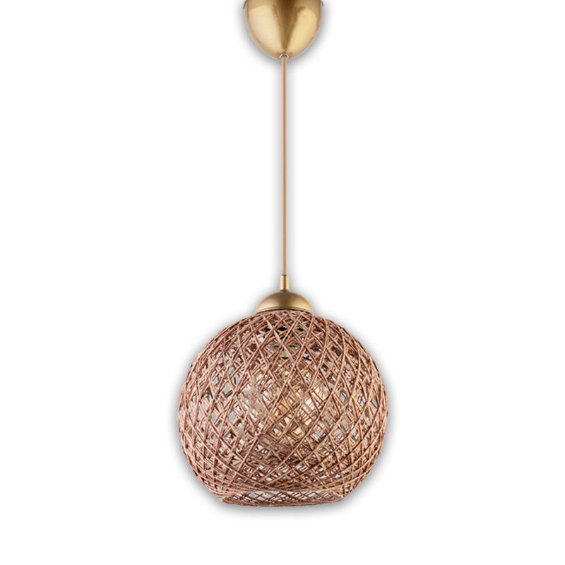 Luminaire suspendu simple avec capuchon en coton