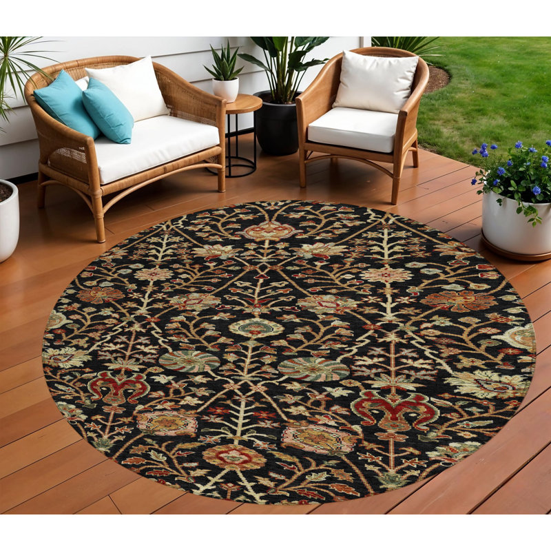 Tapis d'intérieur rond 8 pi