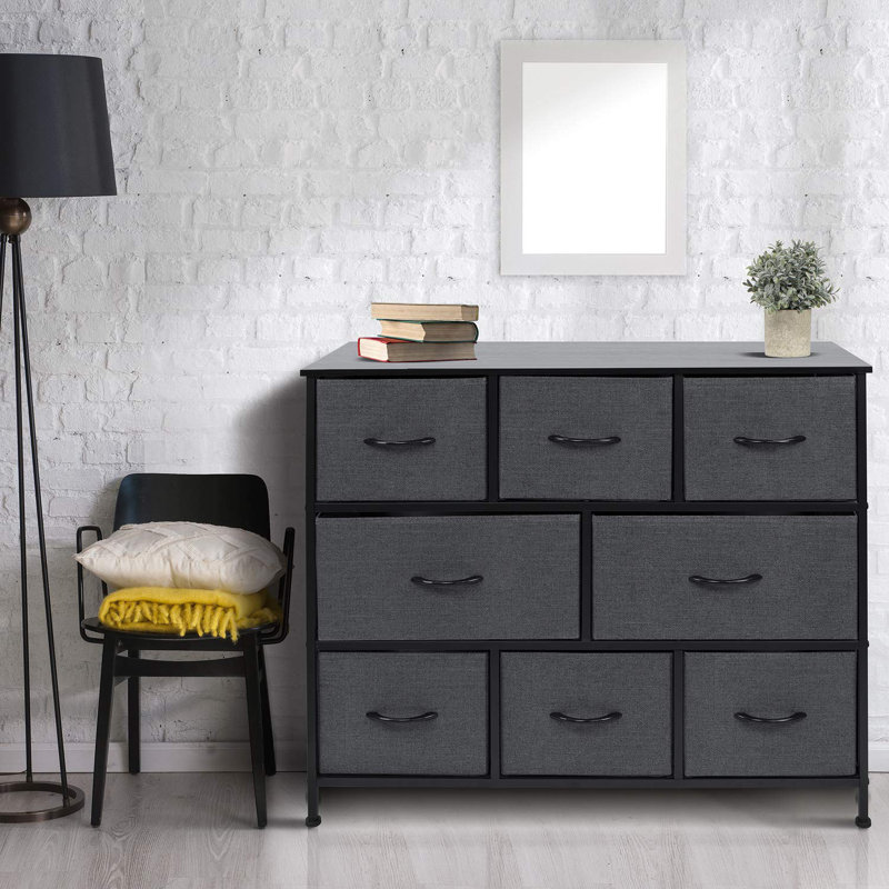 Commode 8 tiroirs - Noir