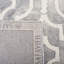 Tapis gris / ivoire en laine touffeté à la main à motif géométrique Berman-16766501