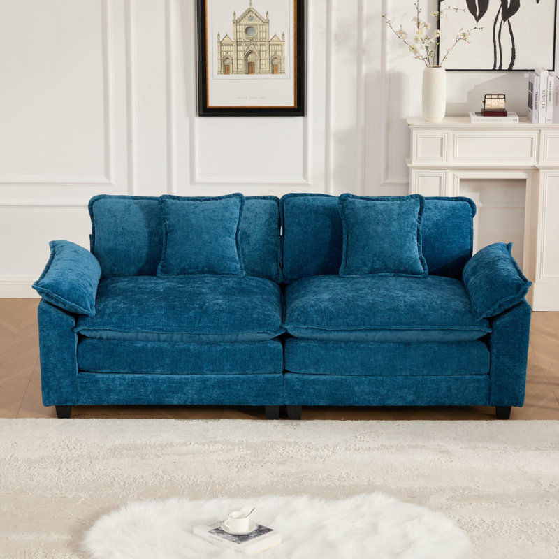 Canapé modulaire en chenille Comfy pour espaces de vie modernes