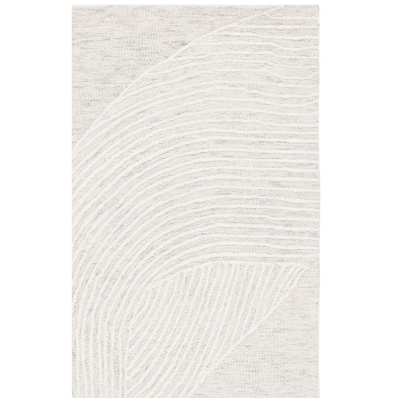 Pine Hand Tufted Wool;Cotton Abstract Rug, Rectangle 8' x 10'