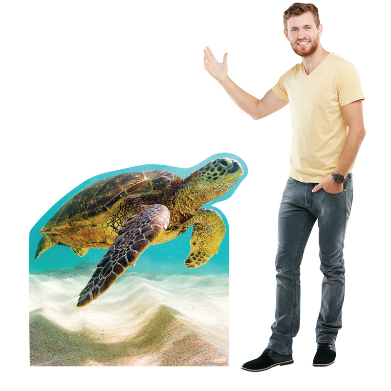 43 x 45 Inch Sea Turtle Cardboard Cutout Standee