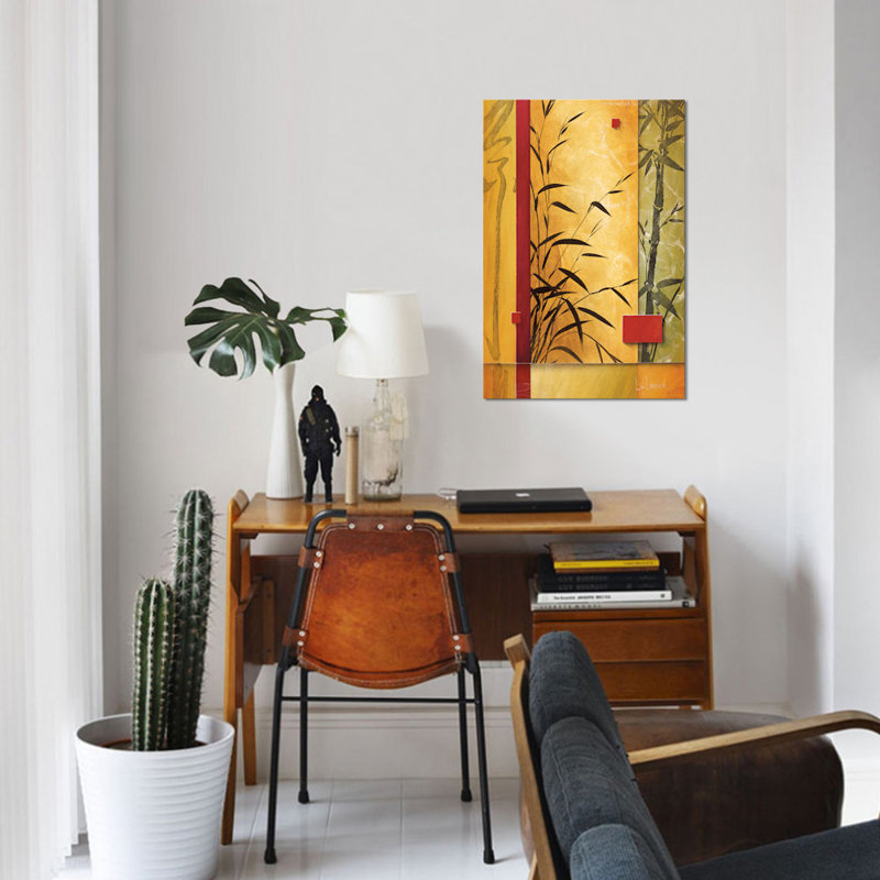« jardin danse ii », reproduction d’art sur toile, H 12 po x l 8 po x P 0,75 po, Toile tendue, Pas de tapis