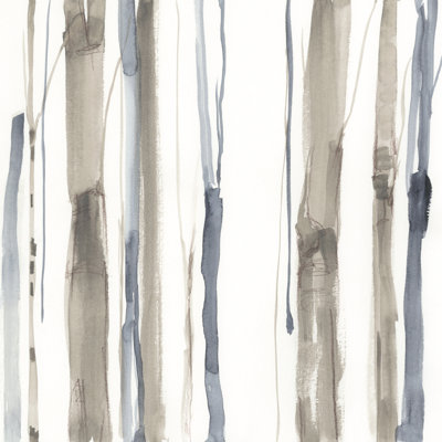 Duo Tone Trees I by Jennifer Goldberger - Wrapped Canvas Painting