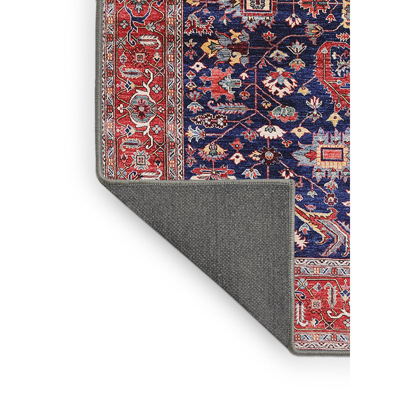 Tapis oriental bleu / rouge, Rectangle 7 pi x 10 pi