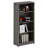 Freestanding 5-Shelf Adjustable Wood Bookcase, Perfect for Home and Office Organization in Grey-1490033876-1544977907