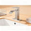 Waterfall Spout Single Handle Bathroom Sink Faucet - Stainless Steel, Single-hole Installation