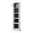 5-Tier Black Traditional Bookcases 70.86''H×20''W  With Base And Back