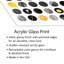 «Black and Yellow Dots» par Elisabeth Fredriksson - impression sans cadre-1343152198