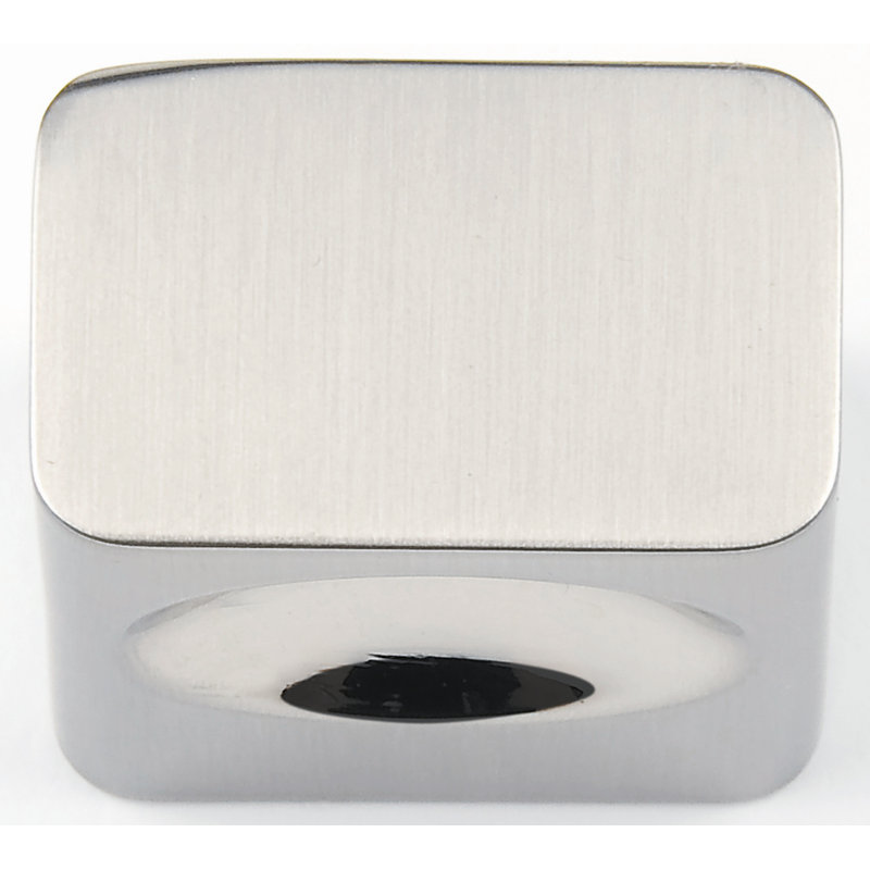 Element 1" Length Rectangle Knob, Brushed Nickel