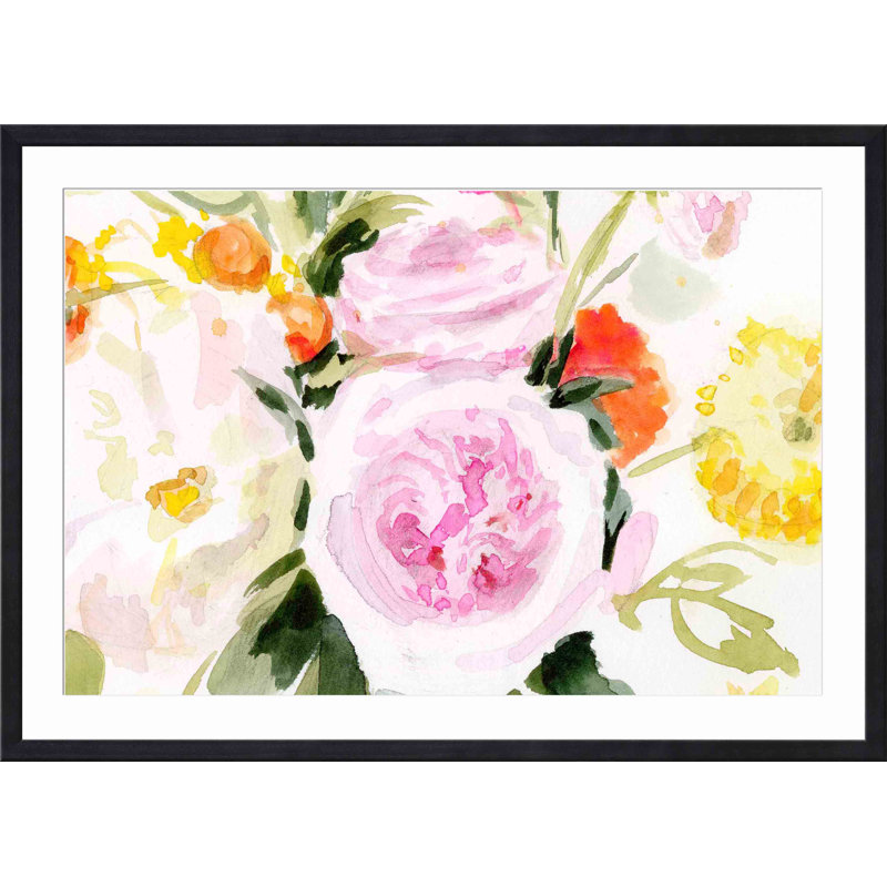 Loose Arrangement III par Victoria Borges - peinture encadrée, H 48 po x l 32 po, Noir