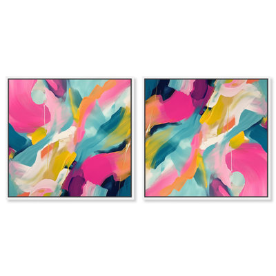 «Prismatic Flow Set», toile par Art Remedy