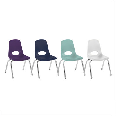 Chaise de classe empilable avec glissières à billes