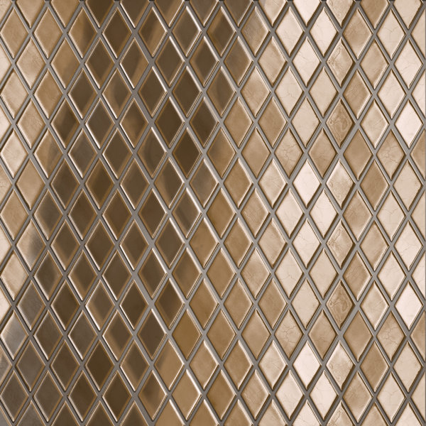 Hudson Kite 10-1/8 In. X 11-3/4 In. Porcelain Mosaic Tile