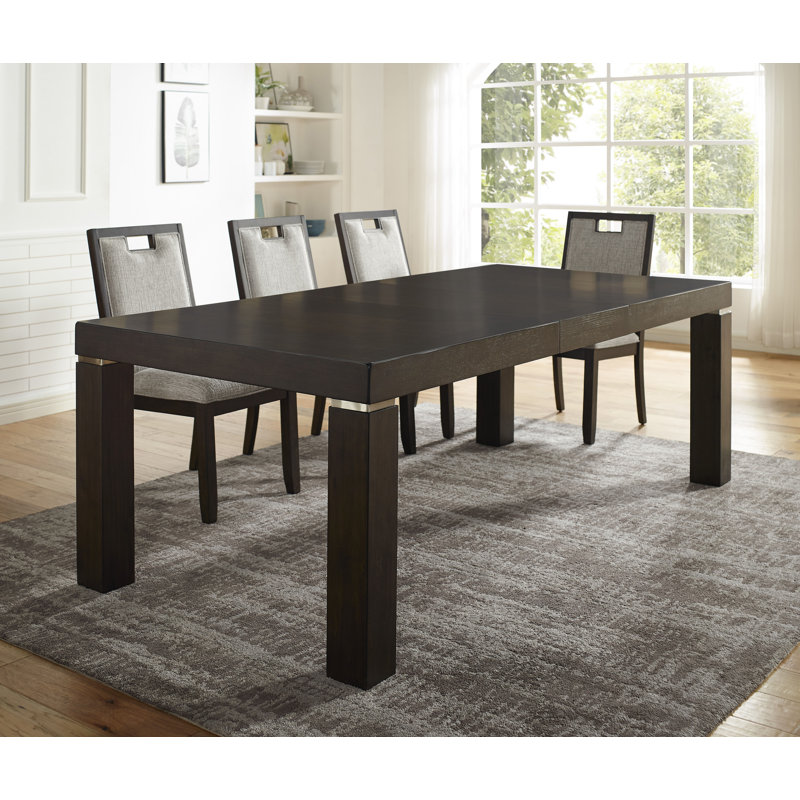 Antim Extendable Solid Wood Base Dining Table