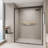 44-48 In. W X 72 In. H Double Sliding Shower Door, Semi-Frameless Bypass Bathroom Sliding Door With 1/4" (6Mm) Tempered Glass For Walk-In Shower-110270958