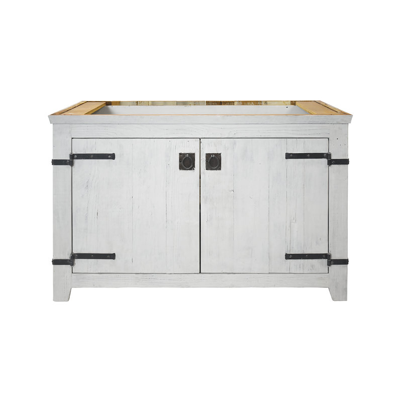 Americana 48" Single Bathroom Vanity Base Only, Whitewash