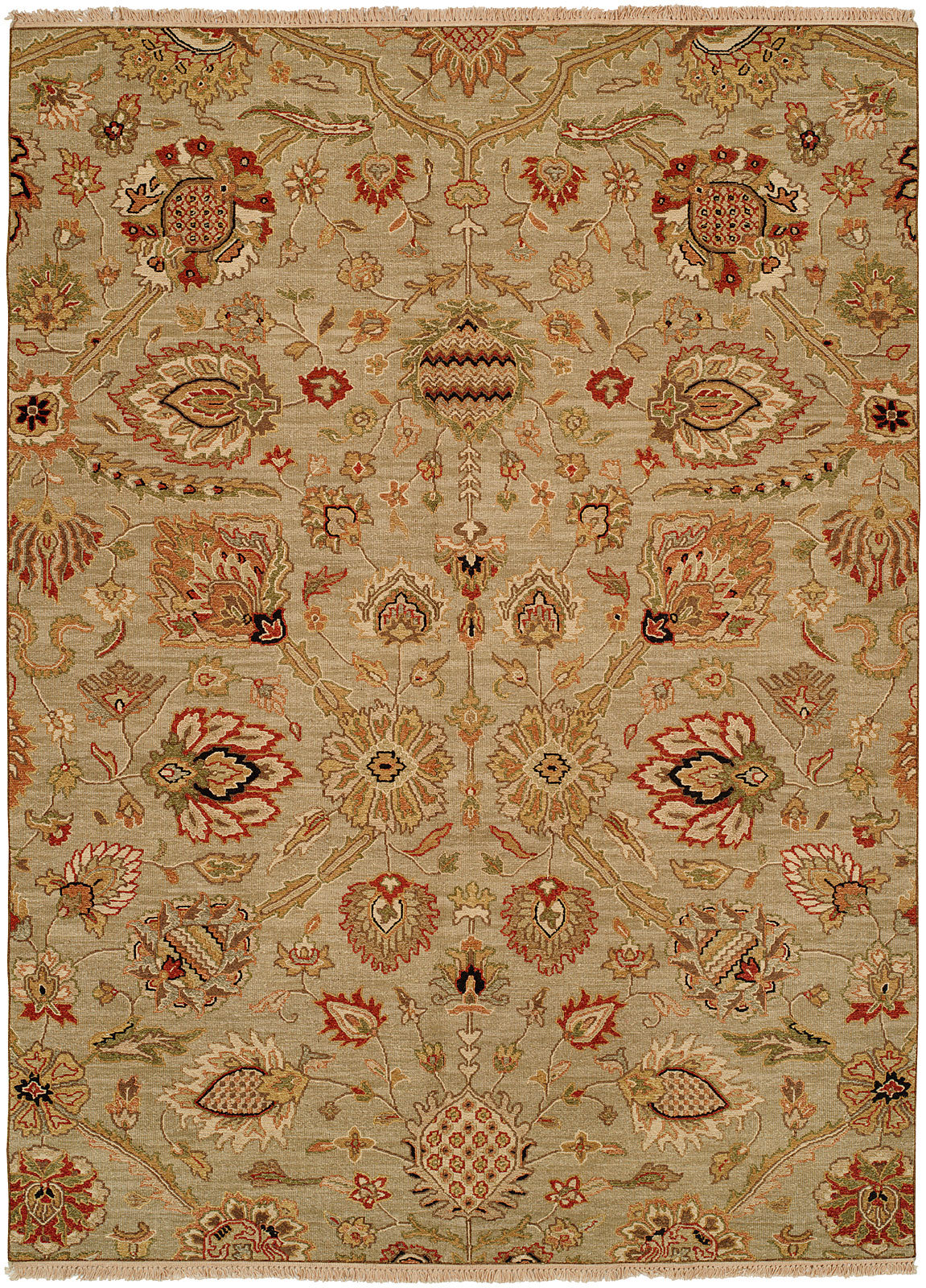 Madison Couture Rugs Floral Handwoven Wool Brown/Beige/Red Area Rug ...