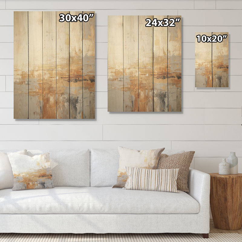 Prairies majestueuses prairies I - prairies, art sur bois de pin naturel, H 40 po x l 30 po