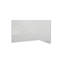 12x12 Tile White Acrylic Alcove Shower System 60"W x 30"D x 96"H