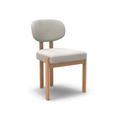 Solid Wood Dining Chairs Set, Modern Farmhouse Fabric Upholstered Dining Room Chair Kitchen Chairs Wood Leg Accent Chairs for Dining Room, Living Room, Bedroom (Only Chairs)
