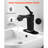Matte Black Faucet For Kitchen Sink, Single Handle, Push - Button Drain, Temperature Control With Knob Style Curved Spout To Expand Washing Space, 304 Stainless Steel, Bathroom, Rv, Bar Sink Handle