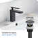 Cube Widespread 2-handle Bathroom Faucet with Drain Assembly