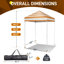 Auvent portatif escamotable 5 pi x 5 pi-121675493