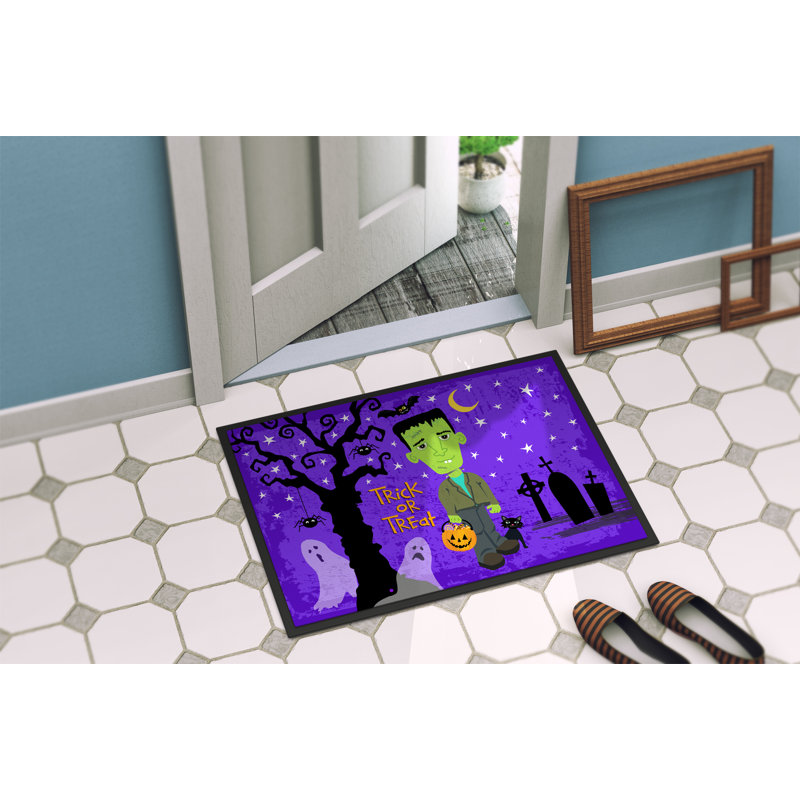 Tapis de porte d’intérieur anti-dérapant Eila, Rectangle 2 pi x 3 pi