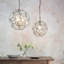 Amwell 3 - Light Antique Brass Sphere Pendant