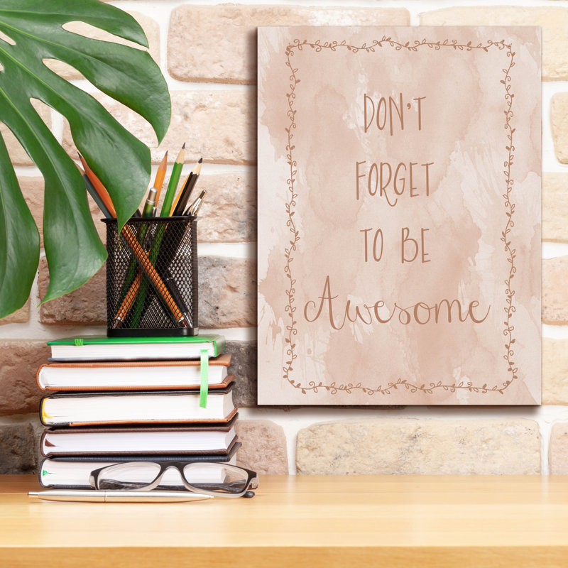  «Awesome» par Erin Clark, art mural sur toile, 40 po x 54 po, H 16 po x l 12 po x P 0,75 po