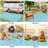 Reversible & Collapsible Outdoor Plastic Area Rug - Modern Abstract Low-Pile Carpet, Mark Resistant, Easy Clean for Patio, Camping, Picnic, RV-477737554-477737553