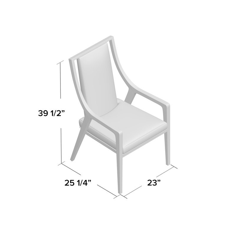 Axiom Upholstered Arm Chair in Ivory