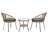 Verdiva Outdoor Leisure Conversation Set With 2 Rattan Chairs And Glass Table-115694831-115694835
