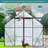 8X6FT-Black Double Door Polycarbonate Greenhouse-119140041-119140042