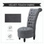 Chaise d'appoint en polyester touffeté de 25,5 po Danail-153558175