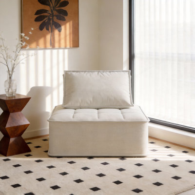 1 Seater Linen Blend Sofa