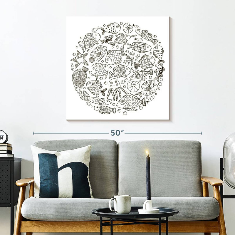 Ashelle Pisces Circle, 30" H x 30" W