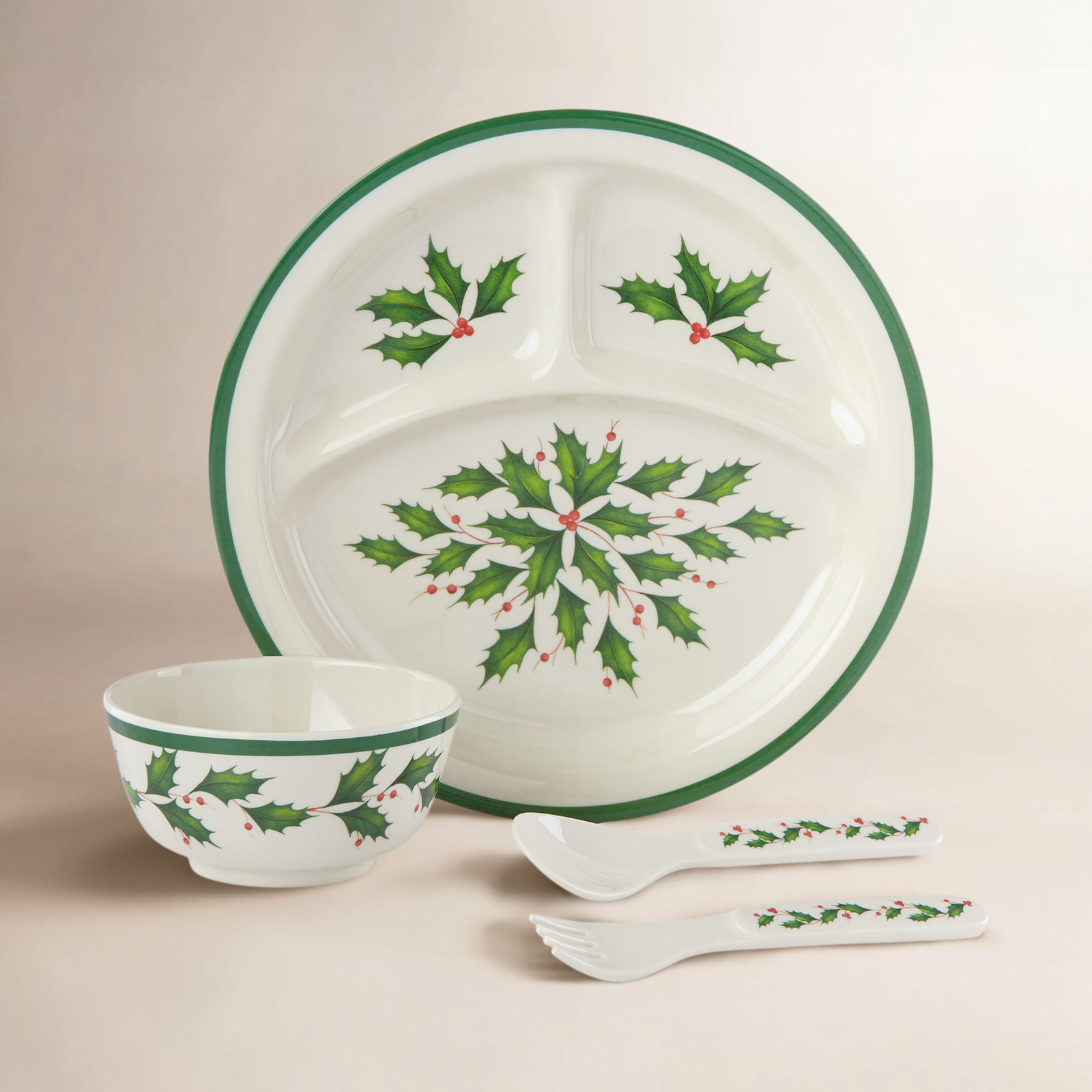 Holiday Melamine Dinnerware Set