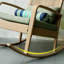 Chaise berçante tissée en PE