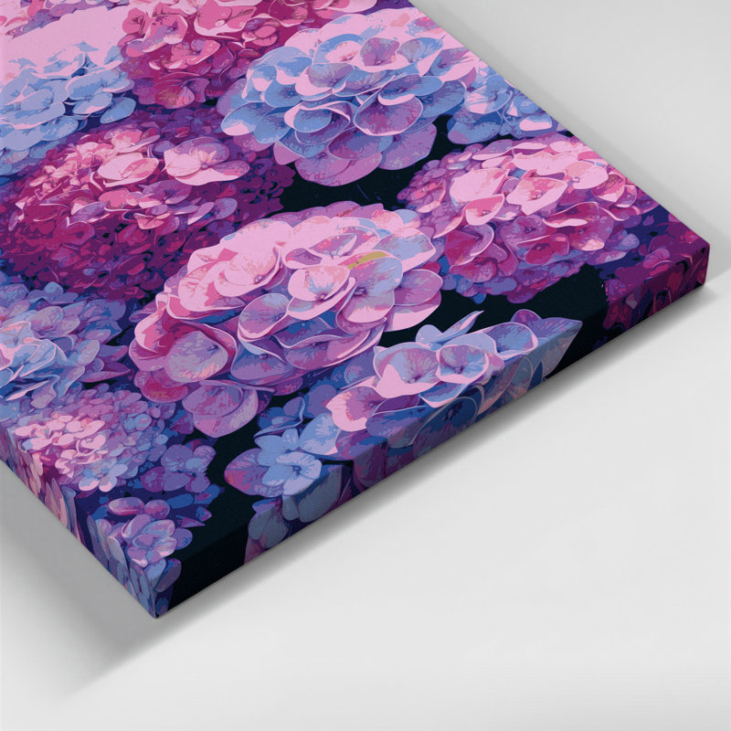 «Watercolor Botanical 14», art mural sur toile mauve, H 24 po x l 20 po
